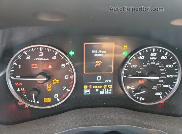 4S4WMAWD2R3414385 2024 SUBARU ASCENT Синий Вид щитка приборов