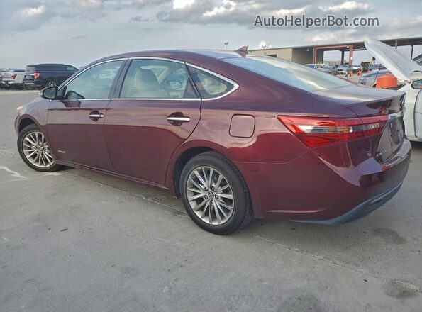 4T1BD1EB9JU061964 2018 TOYOTA AVALON Burgundy Tył lewy