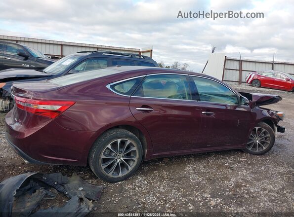 4T1BK1EB5JU282225 2018 TOYOTA AVALON Burgundy სალონის 360-გრადუსიანი ხედი