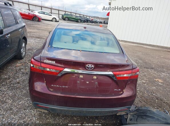 4T1BK1EB5JU282225 2018 TOYOTA AVALON Burgundy 