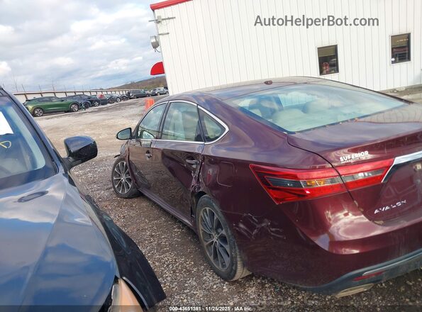 4T1BK1EB5JU282225 2018 TOYOTA AVALON Burgundy 
