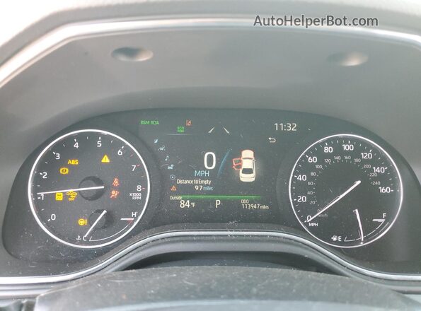 4T1GZ1FB0NU073562 2022 TOYOTA AVALON Silver Вид щитка приладів
