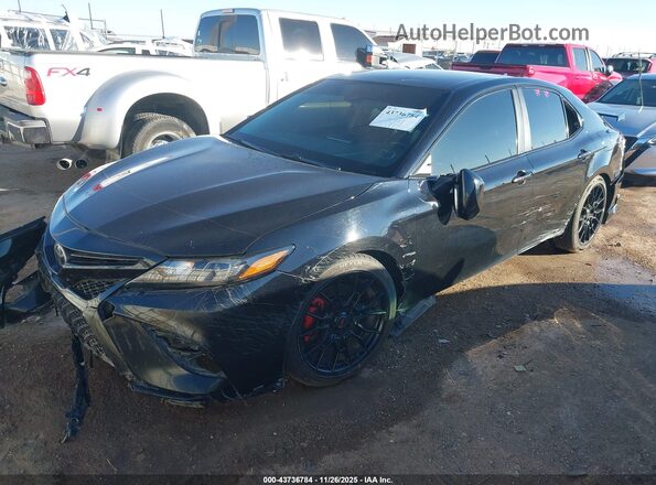 4T1KZ1AK1MU048833 2021 TOYOTA CAMRY Black Առջևի ձախ երեք քառորդ տեսարան