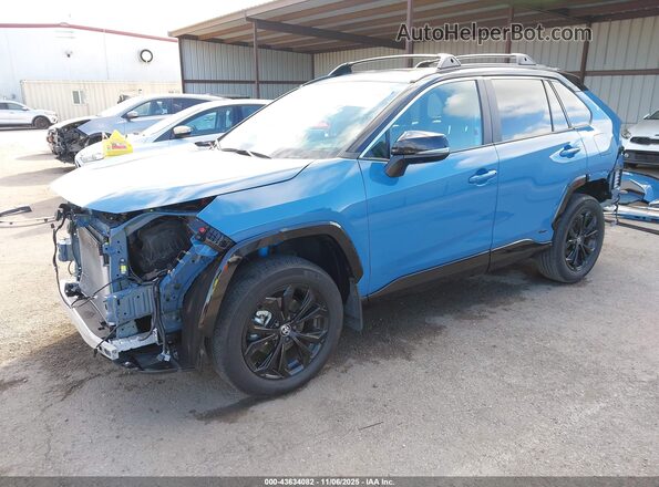 4T3E6RFV1PU138518 2023 TOYOTA RAV4 HYBRID Синий Передняя левая четверть