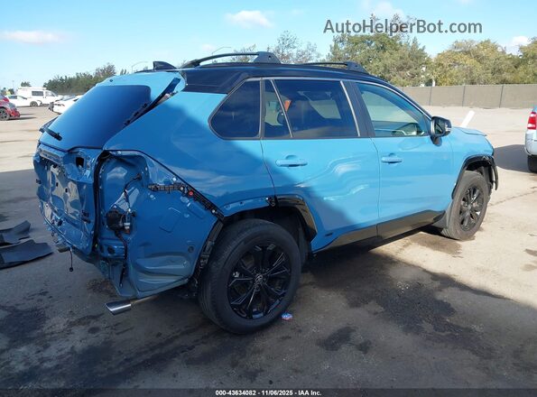 4T3E6RFV1PU138518 2023 TOYOTA RAV4 HYBRID Синий Задняя правая четверть