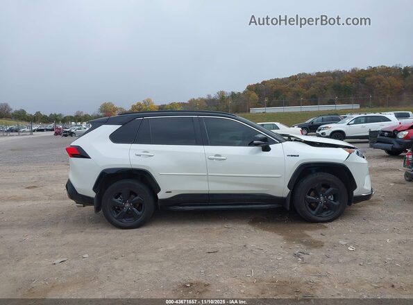 4T3E6RFV4MU047609 2021 TOYOTA RAV4 HYBRID White უკანა სალონის ხედი