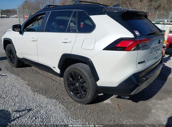 4T3E6RFV8NU072062 2022 TOYOTA RAV4 HYBRID White Հետևի ձախ