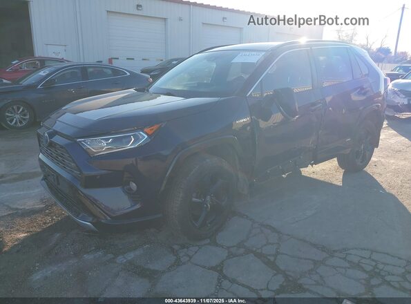 4T3E6RFV9MU027422 2021 TOYOTA RAV4 HYBRID Blue Передня ліва чверть