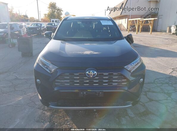4T3E6RFV9MU027422 2021 TOYOTA RAV4 HYBRID Blue Вид щитка приладів