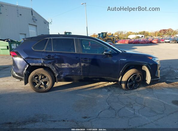 4T3E6RFV9MU027422 2021 TOYOTA RAV4 HYBRID Blue Вид задньої частини салону