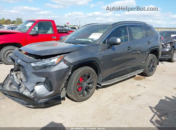 4T3T6RFV3NU072218 2022 TOYOTA RAV4 HYBRID Gray Առջևի ձախ երեք քառորդ տեսարան