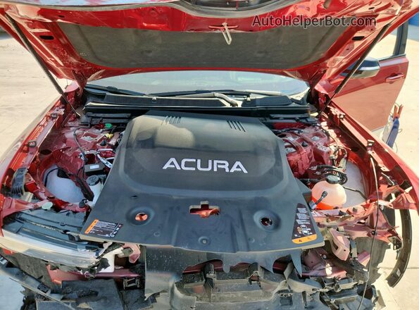 4W5XHPRL9RZ515233 2024 ACURA ZDX Red Widok komory silnika