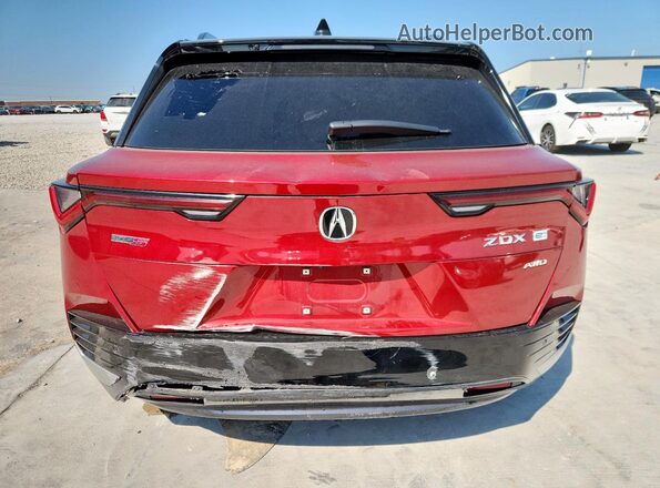 4W5XHPRL9RZ515233 2024 ACURA ZDX Red Widok z tyłu