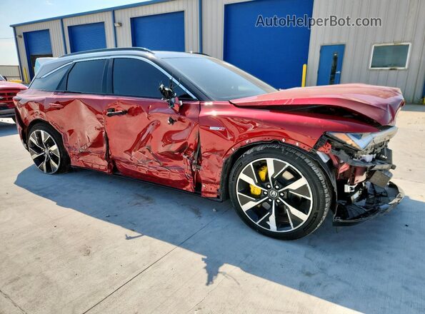 4W5XHPRL9RZ515233 2024 ACURA ZDX Red Przód prawy