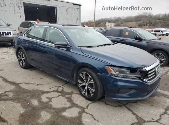 1VWSA7A35NC008458 2022 VOLKSWAGEN PASSAT Blue წინა ხედი