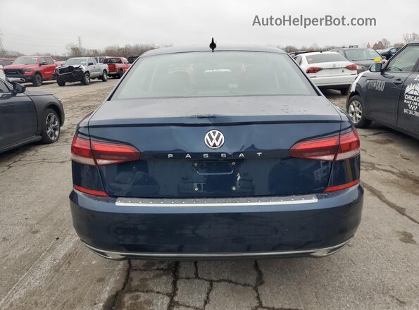 1VWSA7A35NC008458 2022 VOLKSWAGEN PASSAT Blue წინა სალონის ხედი