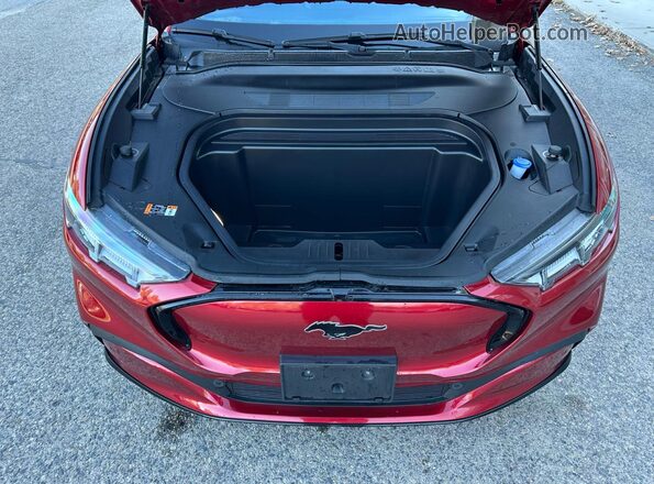 3FMTK3R75MMA61531 2021 FORD MUSTANG MACH-E PREMI Maroon Widok deski rozdzielczej