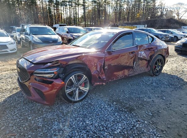 KMTG34SC5SU152504 2025 GENESIS G70 Maroon 