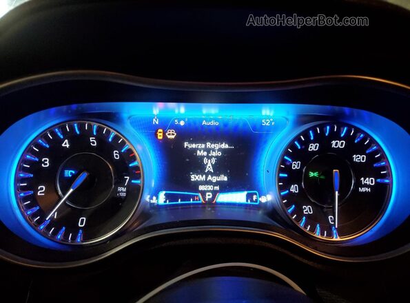 2C3CCABGXMH523522 2021 CHRYSLER 300 Black Instrument cluster view