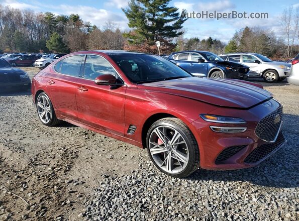 KMTG34SC5SU152504 2025 GENESIS G70 Maroon 