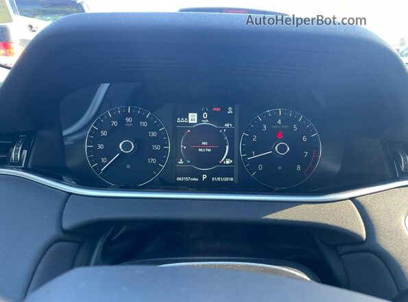 SALZJ2FX6LH005609 2020 LAND ROVER RANGE ROVER White Instrument cluster view