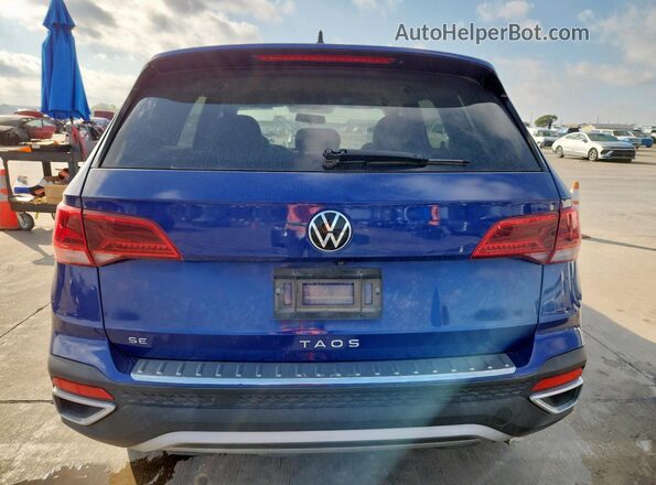 3VVRX7B21NM043536 2022 VOLKSWAGEN TAOS Синий Вид салона спереди