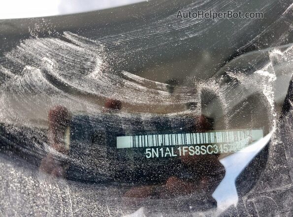 5N1AL1FS8SC345784 2025 INFINITI QX60 White Vista interior de 360 grados