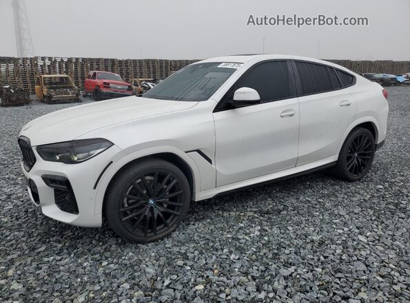 5UXCY6C00N9J28423 2022 BMW X6 White 