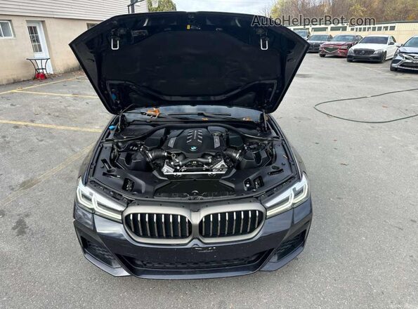 WBA13BK07NCH59691 2022 BMW M5 Black Widok wnętrza z przodu