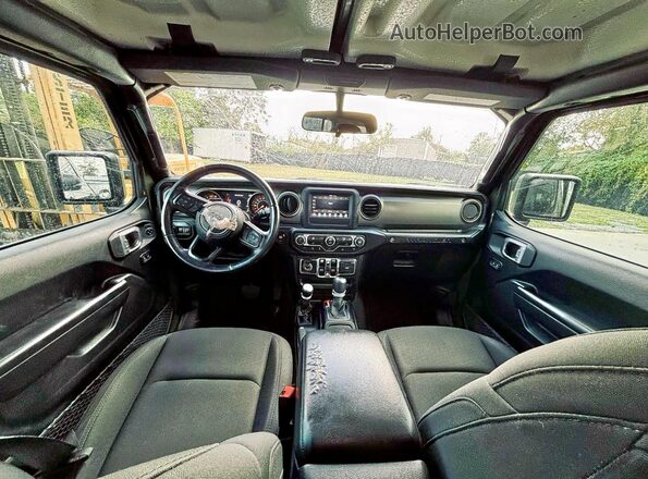 1C4HJXDN0LW337901 2020 JEEP WRANGLER Green Հետևի նստատեղերի տեսք
