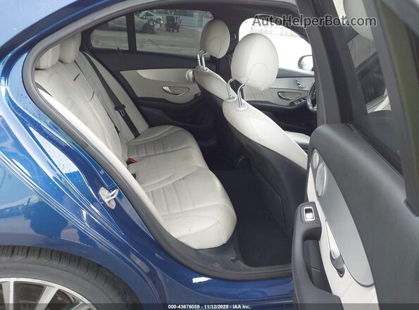55SWF4JB5JU245457 2018 MERCEDES-BENZ C-CLASS Dark Blue VIN კოდის სტიკერის ხედი