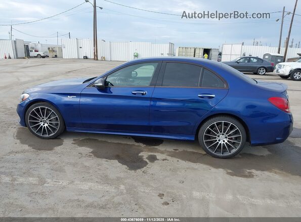 55SWF4JB5JU245457 2018 MERCEDES-BENZ C-CLASS Dark Blue უკანა სალონის ხედი