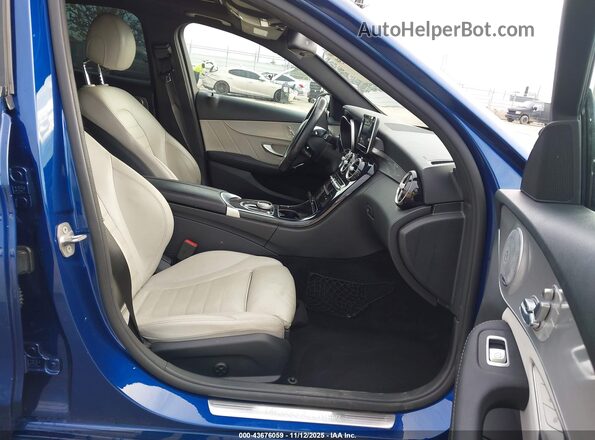 55SWF4JB5JU245457 2018 MERCEDES-BENZ C-CLASS Dark Blue წინა სალონის ხედი