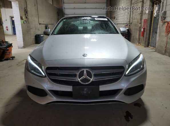 55SWF4KB2GU176816 2016 MERCEDES-BENZ C Silver Вид спереду
