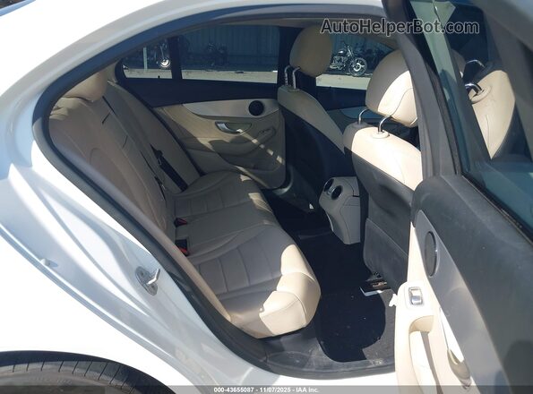 55SWF4KB5GU109384 2016 MERCEDES-BENZ C-CLASS White VIN კოდის სტიკერის ხედი