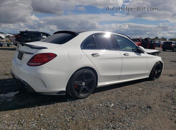 55SWF4KB5GU174316 2016 MERCEDES-BENZ C White Rear right