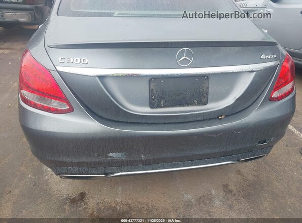55SWF4KB6HU191966 2017 MERCEDES-BENZ C-CLASS Gray წინა ხედი