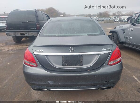 55SWF4KB6HU191966 2017 MERCEDES-BENZ C-CLASS Gray 