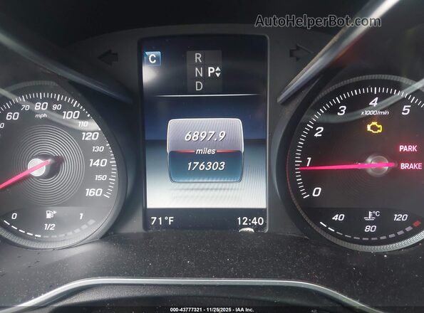 55SWF4KB6HU191966 2017 MERCEDES-BENZ C-CLASS Gray უკანა სავარძლების ხედი