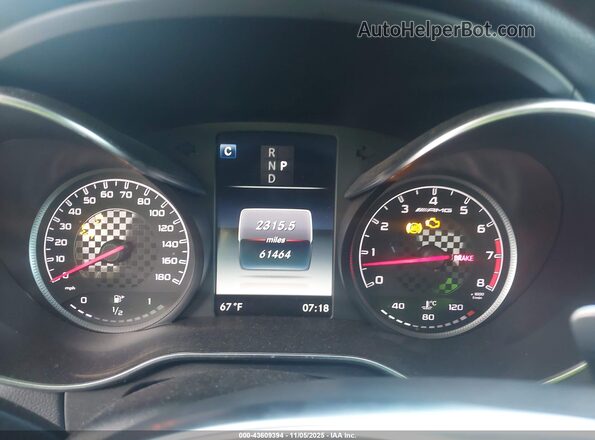 55SWF6EB0HU226296 2017 MERCEDES-BENZ AMG C 43 Blue Widok tylnych siedzeń