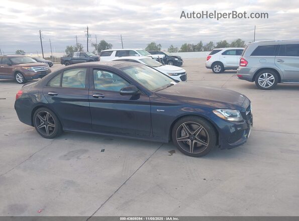 55SWF6EB0HU226296 2017 MERCEDES-BENZ AMG C 43 Blue Widok wnętrza z tyłu