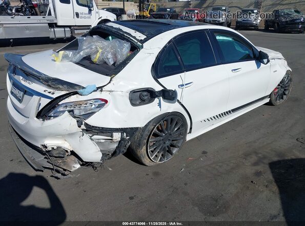 55SWF6EB3JU253305 2018 MERCEDES-BENZ AMG C 43 White Tył prawy