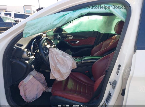 55SWF6EB3JU253305 2018 MERCEDES-BENZ AMG C 43 White Widok wnętrza z przodu