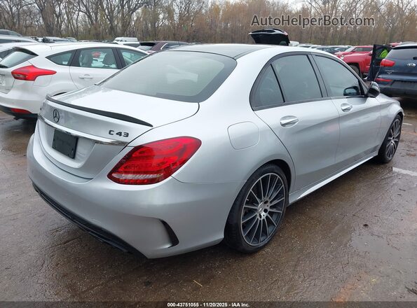 55SWF6EB4HU188457 2017 MERCEDES-BENZ AMG C 43 Silver Rear right