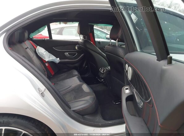 55SWF6EB4HU188457 2017 MERCEDES-BENZ AMG C 43 Silver VIN sticker view
