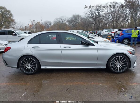 55SWF6EB4HU188457 2017 MERCEDES-BENZ AMG C 43 Silver Rear interior view