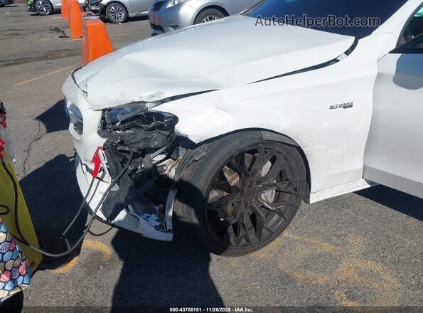 55SWF6EB5KU303817 2019 MERCEDES-BENZ AMG C 43 White წინა ხედი