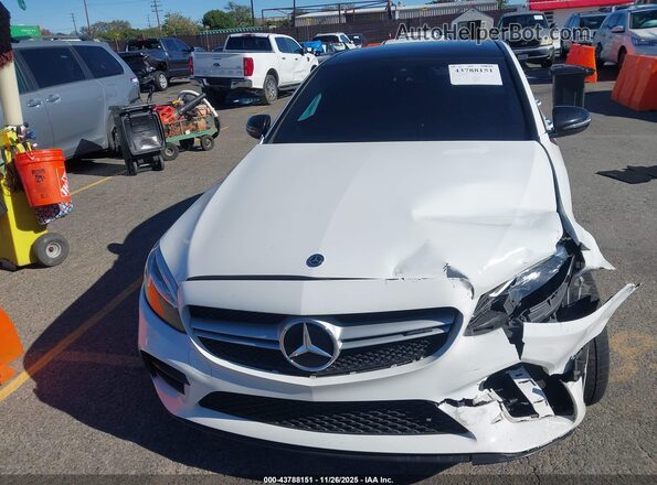 55SWF6EB5KU303817 2019 MERCEDES-BENZ AMG C 43 White წინა პანელის ხედი
