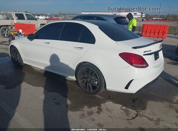 55SWF6EB7JU274562 2018 MERCEDES-BENZ AMG C 43 White Tył lewy