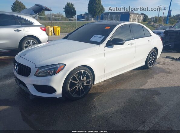 55SWF6EB7JU274562 2018 MERCEDES-BENZ AMG C 43 White Przód lewy